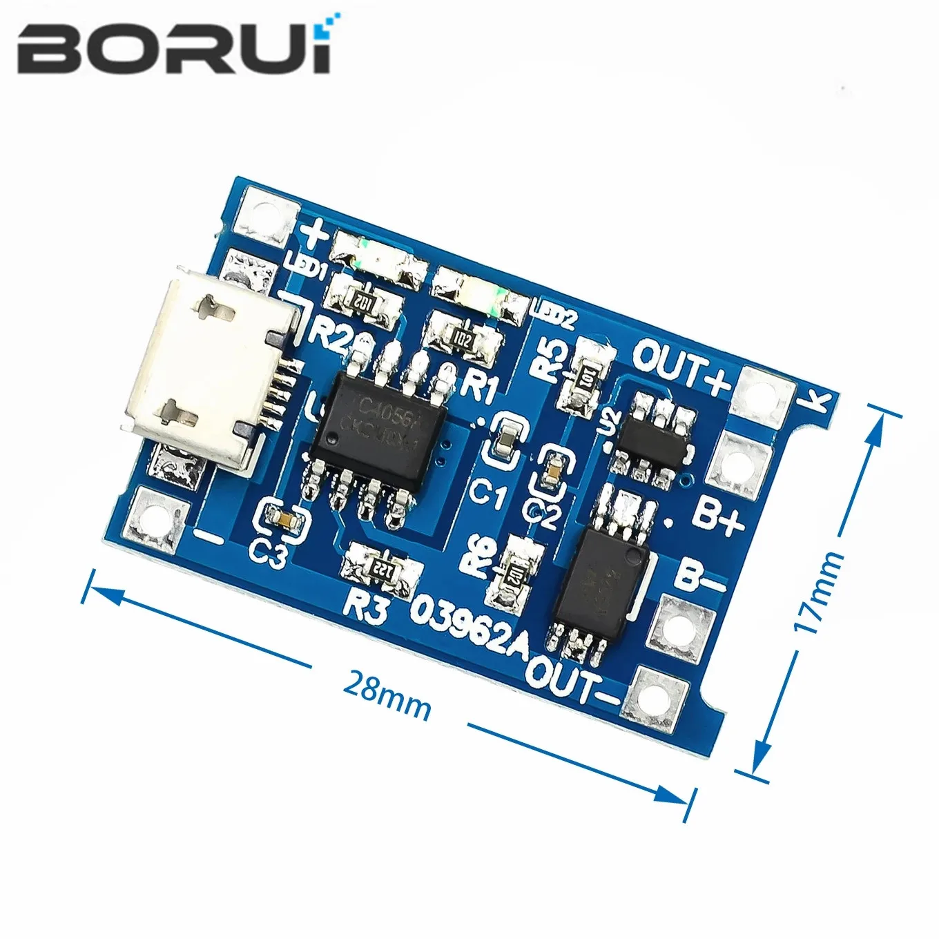 5 шт., зарядная плата TP4056 с Micro USB, 5 В, 1A, 18650