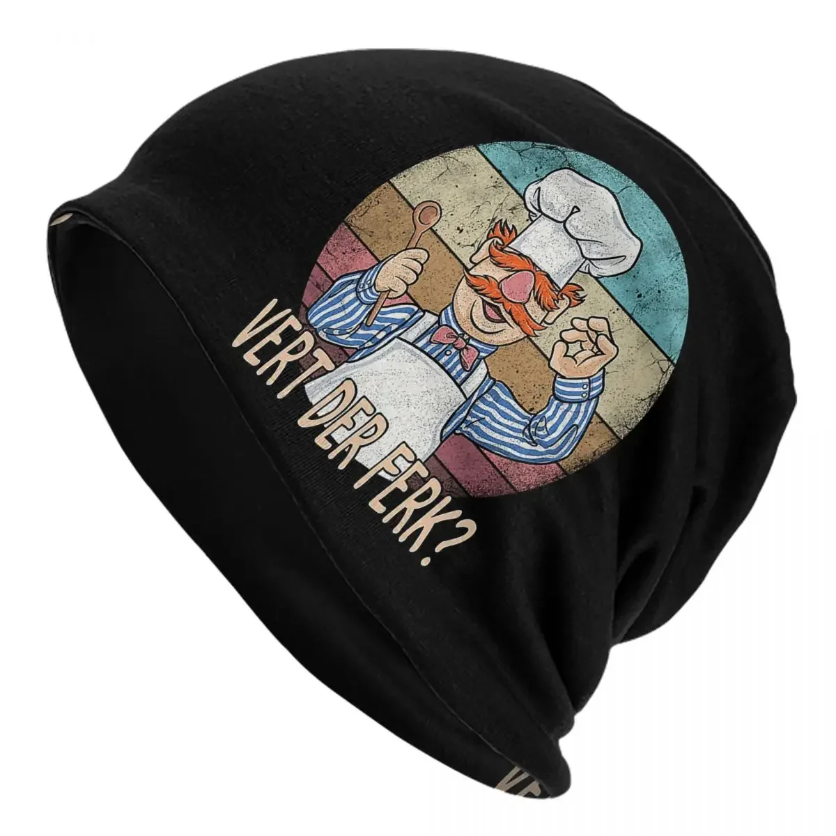 The Swedish Chef Warm Knitted Cap Hip Hop Bonnet Hat Autumn Winter Outdoor Beanies Hats for Men Women Adult