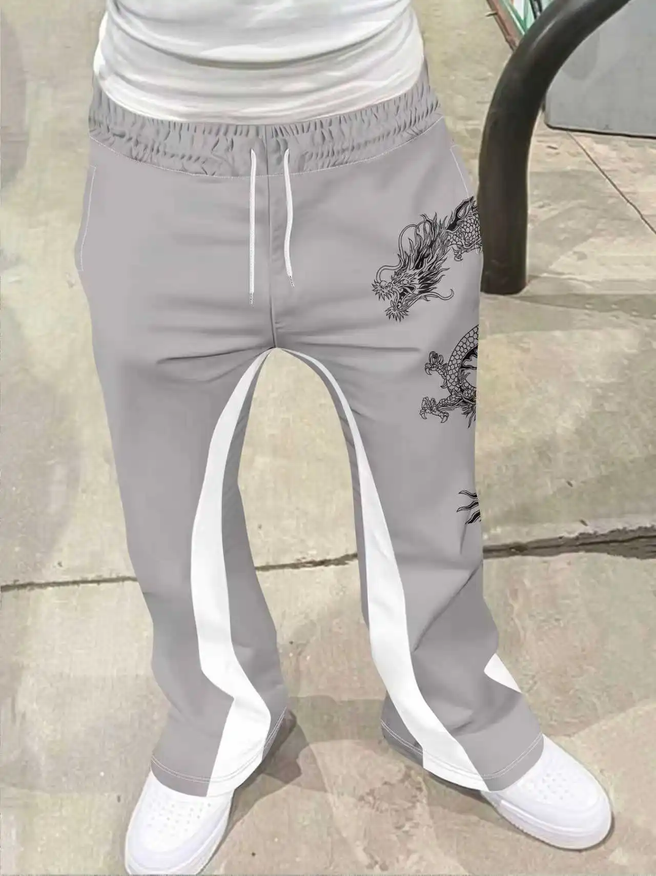 

Y2k расклешенные брюки мужские свободные брюки с 3D принтом повседневные спортивные штаны со средней талией спортивная женская одежда уличная одежда винтажные брюки в стиле хип-хоп