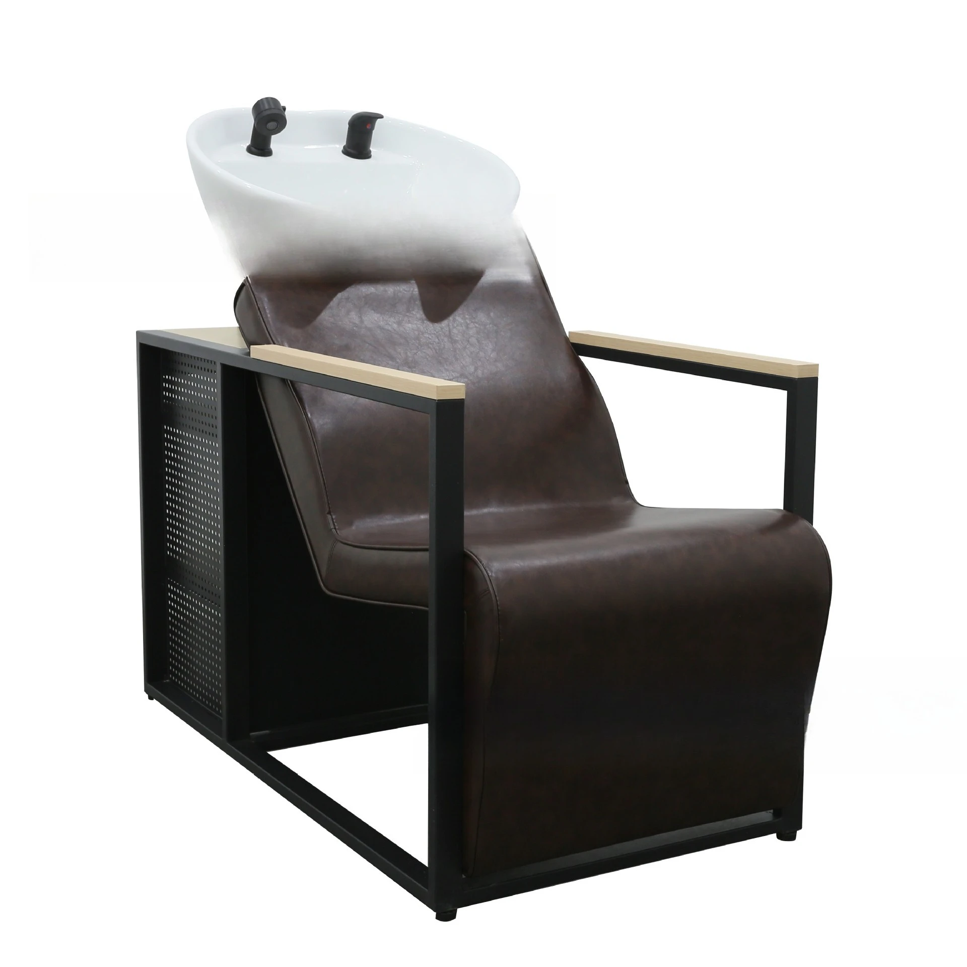 

Hair Salon Retro Seated Shampoo Barber Shop Special Semi-reclining Shampoo Flush Bed