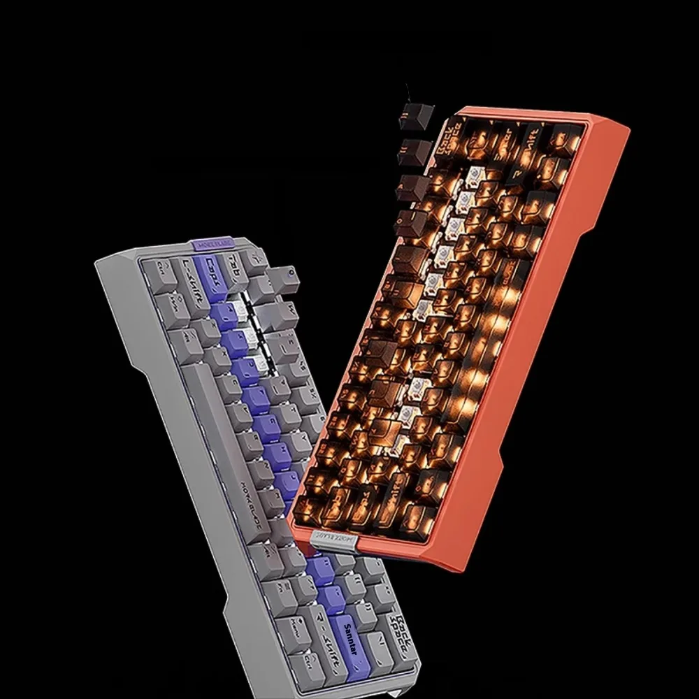 Morkblade Mk60 Wired Magnetic Keyboard Aluminum Alloy Gamer Keyboards 0.001RT Customized Dual Lamp Position Gaming Accessories