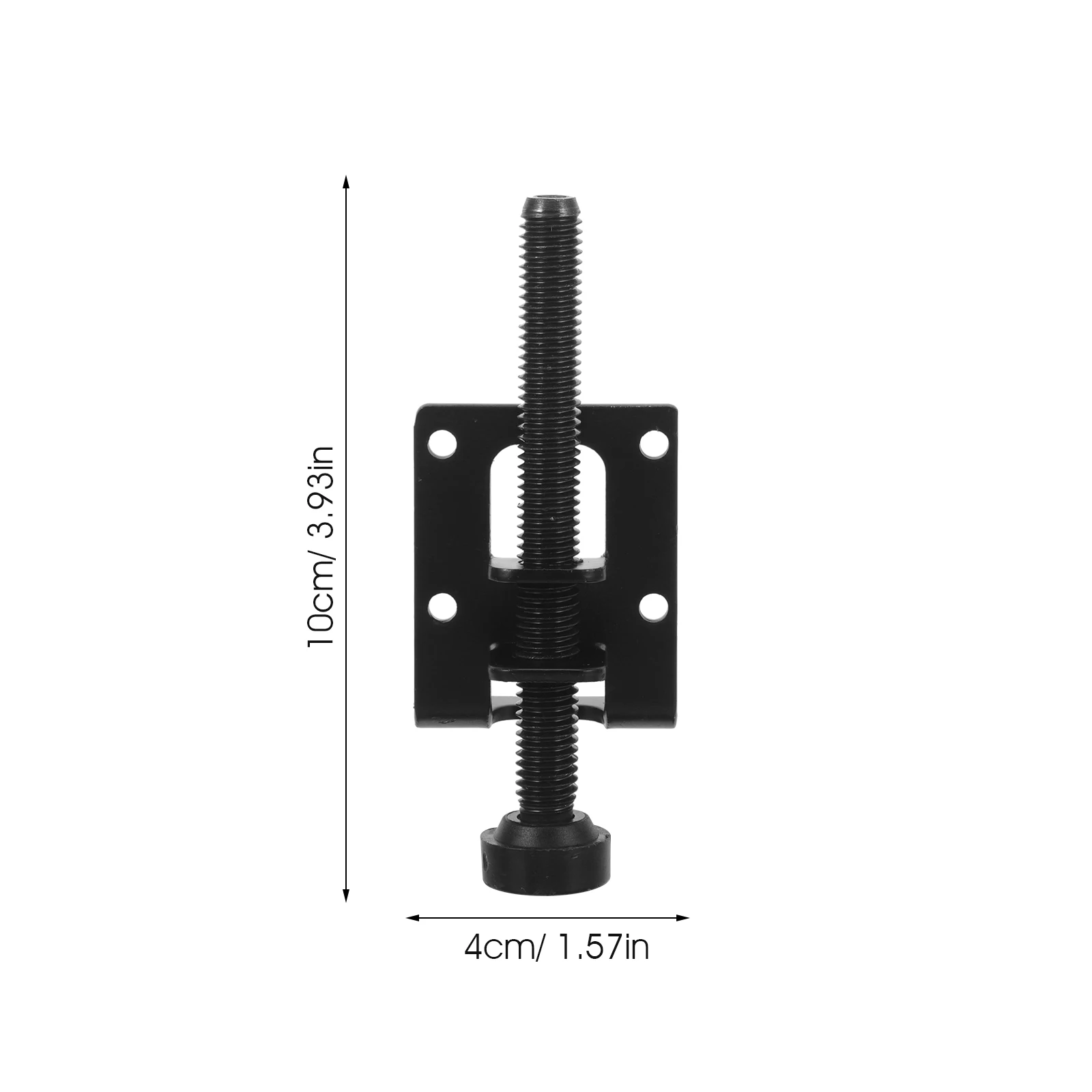4pcs Adjustable Leg Levelers Screws Heavy Duty Furniture Feet Anti-Slip Floor Stabilizers for Cabinets Tables 10cm Black Plastic image 6