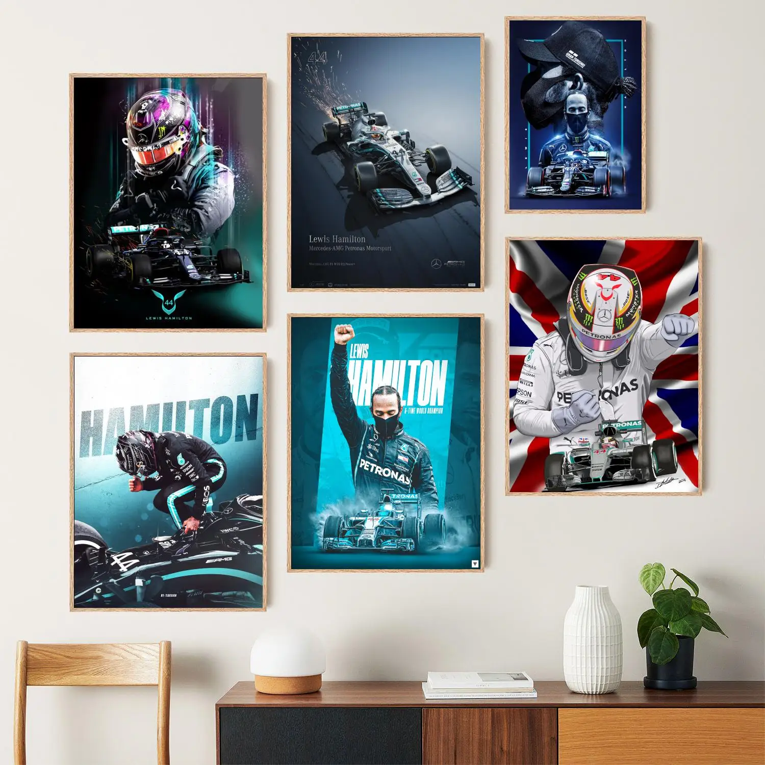 Lewis Hamilton Canvas Art Poster and Wall Art, Picture Print, Modern Family Bedroom Decor