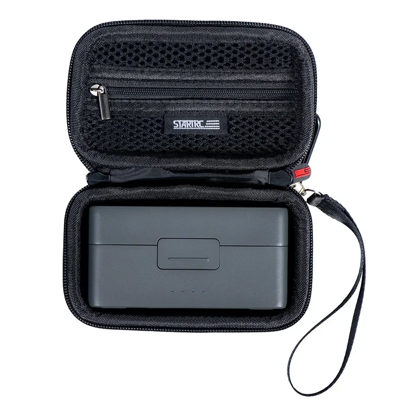 Bolsa de almacenamiento de accesorios para micrófono inalámbrico DJI MIC 2, caja impermeable de PU, Estuche de transporte de viaje portátil con cuerda de mano