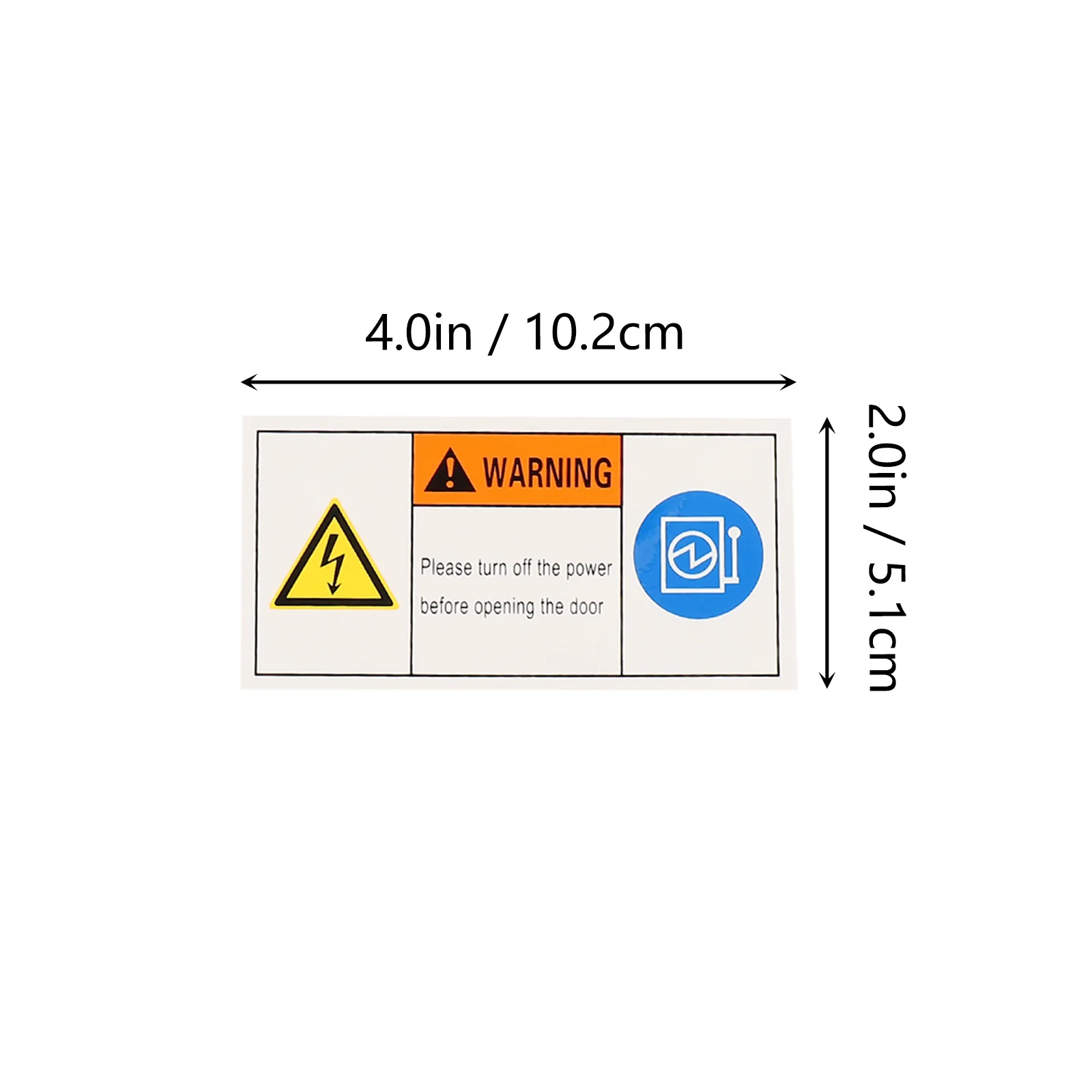 لافتة أمان تحذير صدمات كهربائية ، ملصقات تحذير أمان شارات ، معدات أبواب ، ماكينة Pp ، 5 ks