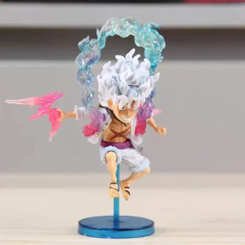 

Anime Nika Luffy Action Figure One Piece Decoration Gear 5 Straw Hat Luffy Mini Figurine 10cm PVC Collection Toys Doll Gifts