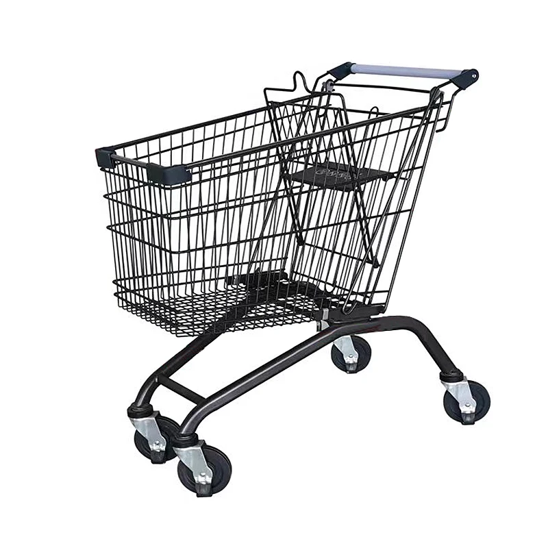 Popular European Shopping Cart Gorgeous Trolleys Carts Foldable Collapsible Folding with Wheels Folding Grocery for Shopping