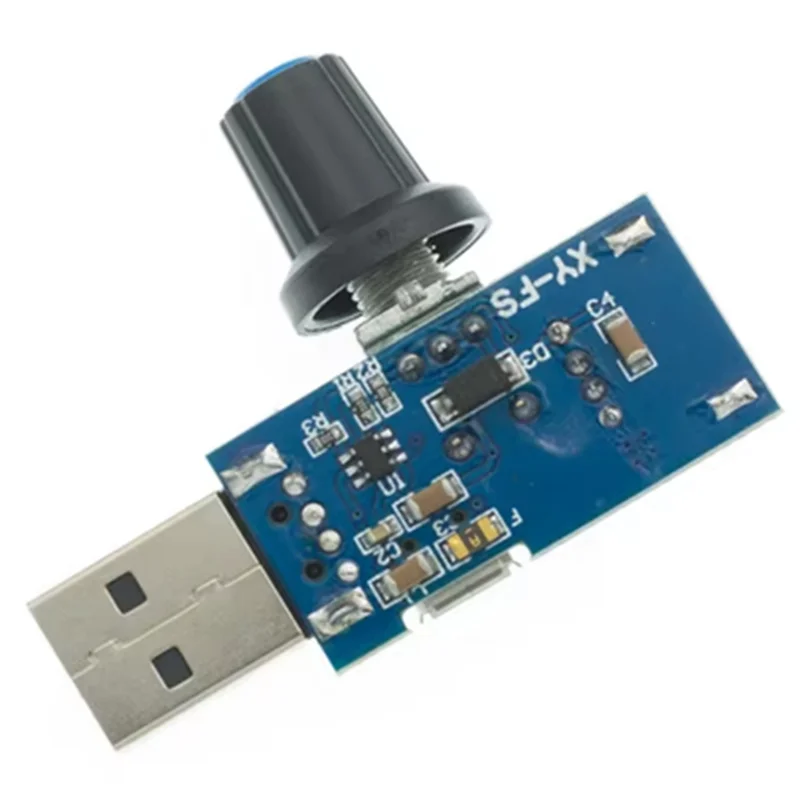 

A73E-модуль переключателя скорости вентилятора USB-регулятор вентилятора регулятор скорости ветра регулятор объема воздуха бесшумное охлаждение многофункциональный DC 5 В