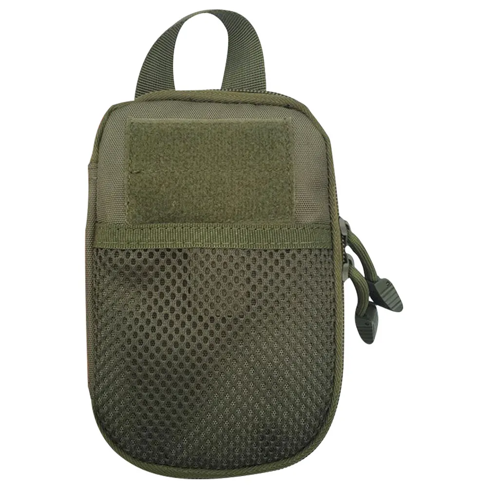 Army Green Tactical Bag Portable First Aid Emergency Storage Pouch Small Hanging Rope Mobile Phone Money Pocket Outdoor
