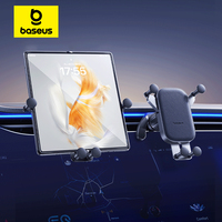 Baseus Car Phone Holder Tablet Bracket for iPad Huawei Mate Samsung Galaxy Z Phone Folding Screen Stand Bracket Mount Holder