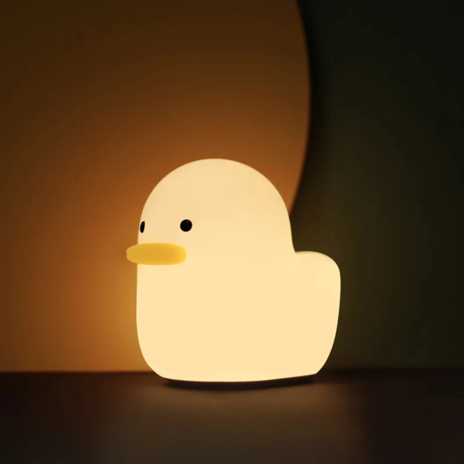 New Cute Night Light Silicone Soft Touch Sensor Animal Duck LED Lamp  Baby Children Kid Bedroom Decorative Dropship