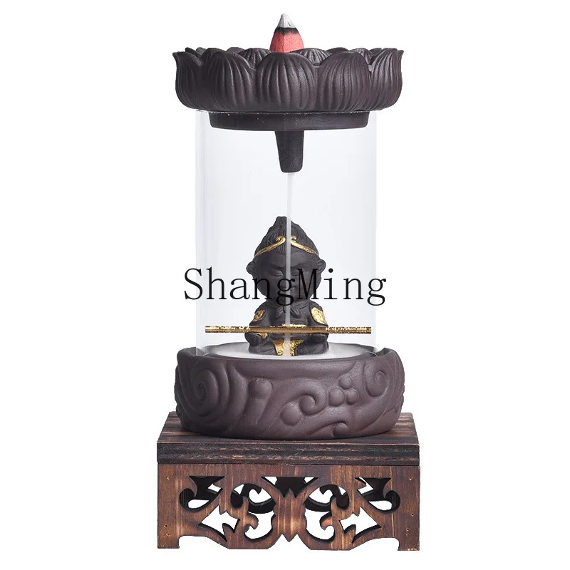 

PYH Backflow Incense Burner Creative Ornament Windshield Return of the Great Sage Ceramic Zen Household