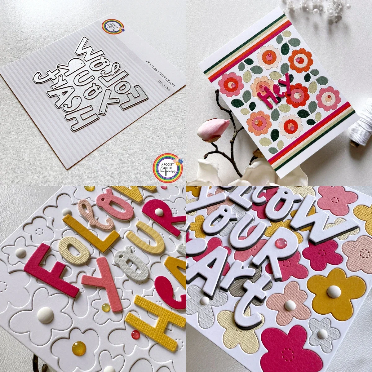 Follow Your Heart Metal Cutting Dies Scrapbook Diary Decoration Stencil Embossing Template DIY Greeting Card Handmade 2026 New
