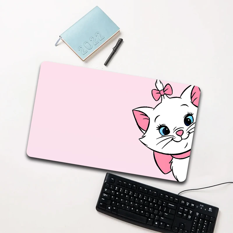 

Disney Marie Cat Pink Head Mouse Pad Large Non-slip Waterproof Desk Mat for Computer Laptop