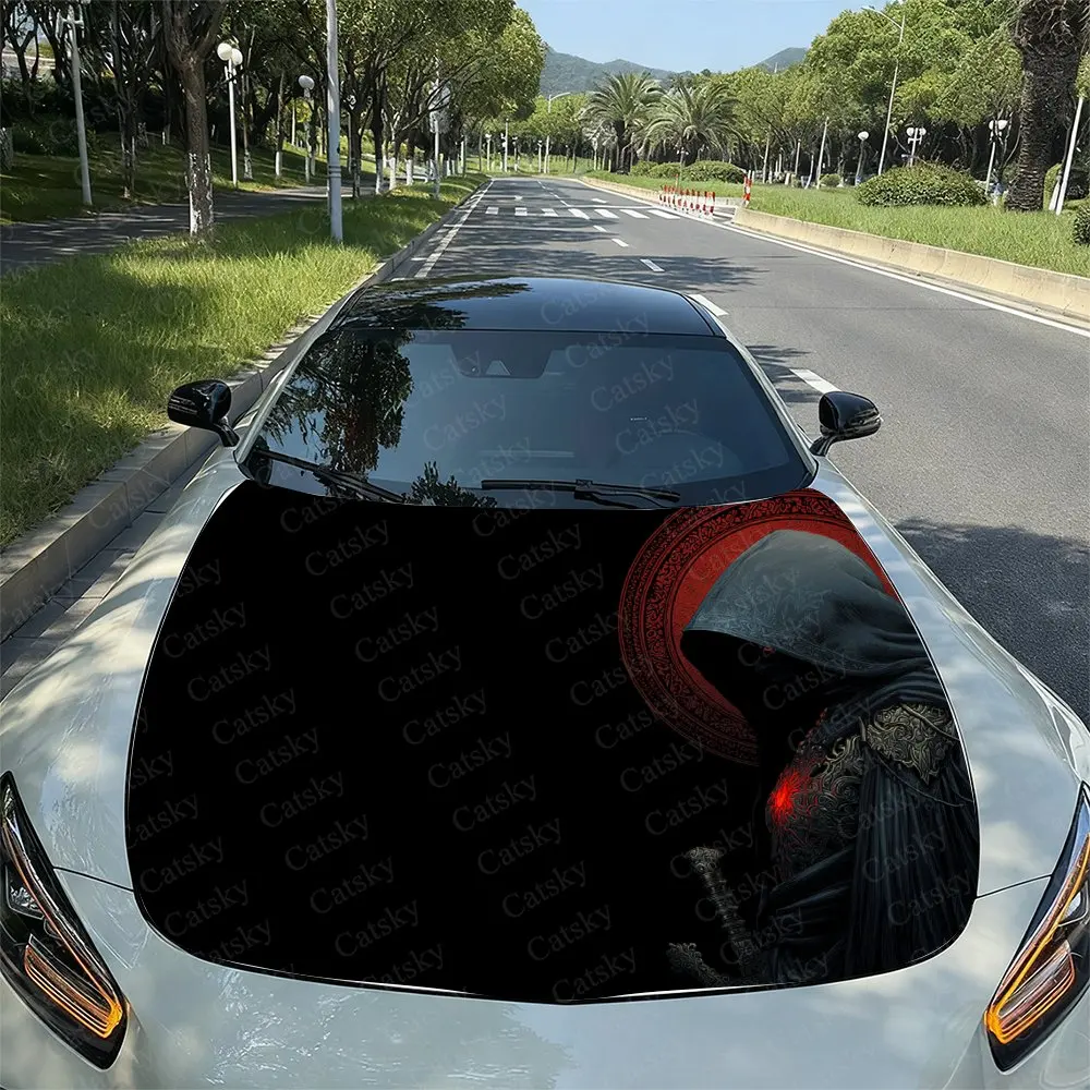 

Ruby Mysterious Person Car Hood Wrap Colorful Vinyl Sticker For Trucks, Decorative Bonnet Graphics And Auto Accessories,Car Stic