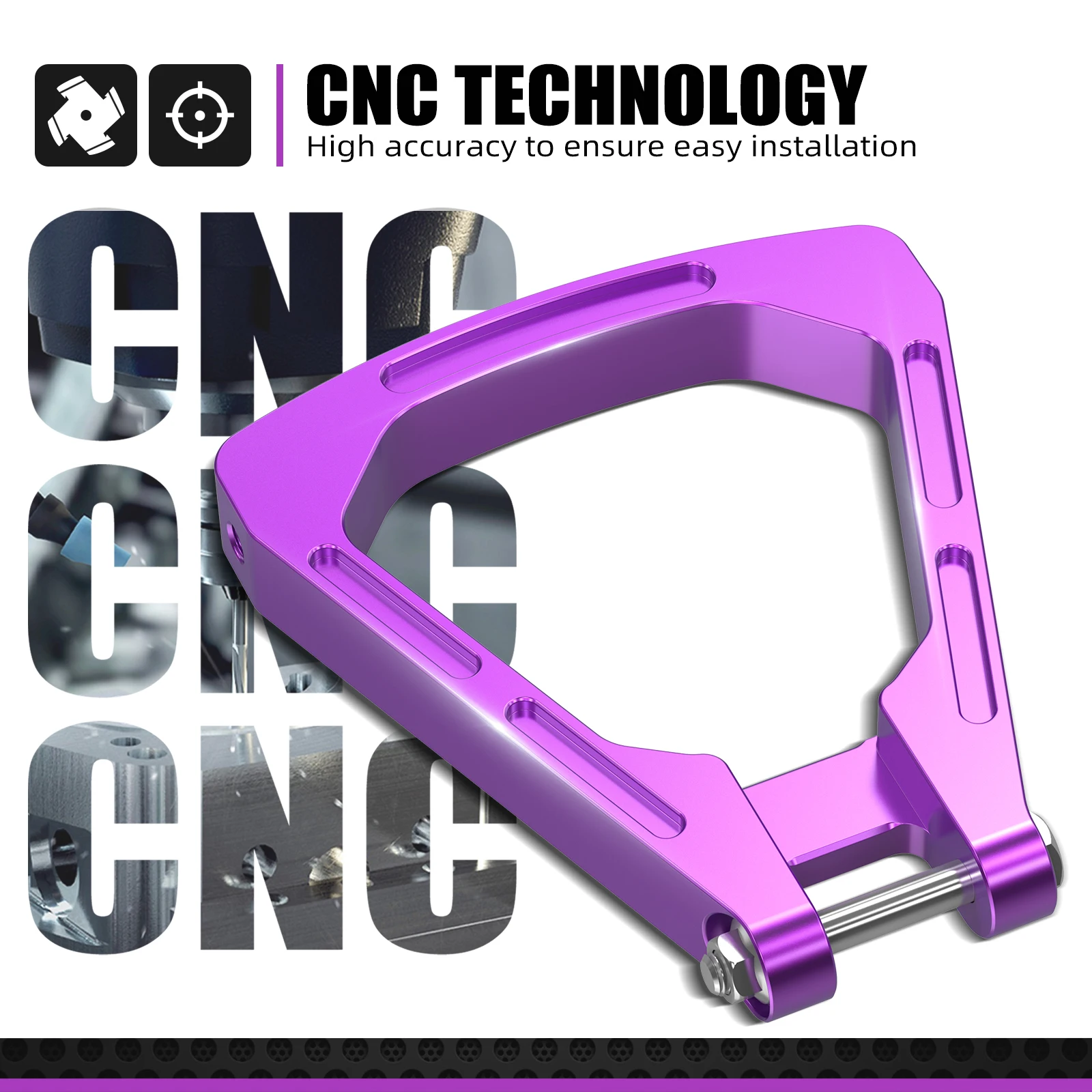 NICECNC Untuk Surron Light Bee X S L1E Untuk Segway X160 X260 Peredam Kejut Belakang Braket Tautan Segitiga Aluminium Sepeda Motor Trail Listrik