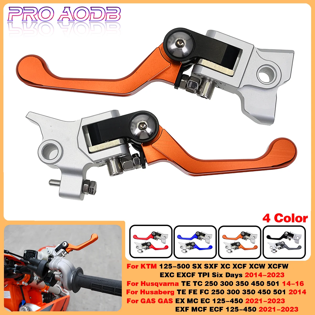 

Motorcycle CNC Brake Clutch Lever Handle For GASGAS EX MC EC F 125-450 2021-2023 EXF MCF ECF For Husaberg TE FE 250 300-501 2014