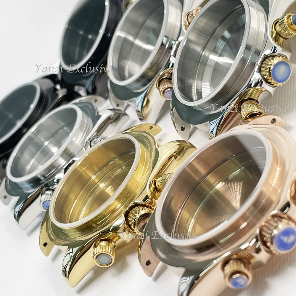 Корпус из высококачественной стали с сапфировым стеклом VK36, 39,3 мм, подходит для аксессуаров для мужских часов DTN с кварцевым механизмом VK63