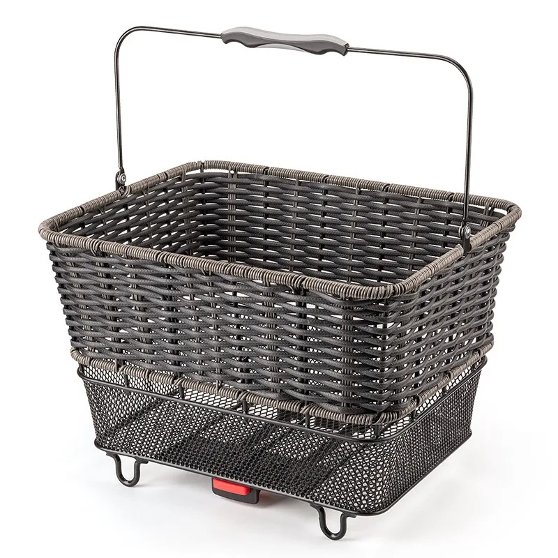 Bike Rear Basket Iron Material Durable Waterproof Enhanced Load-bearing Quick Disassembly Bicycle Panniers Bicycle Accessories