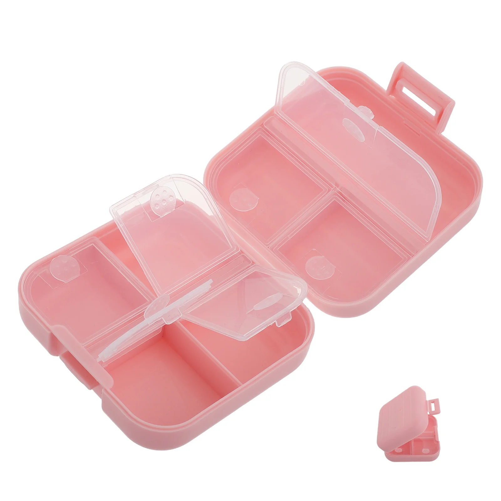 

Компактный органайзер для таблеток на 7 отделений, мини-портативный футляр для лекарств, дорожный дозатор для ежедневного использования, с защитой от детей