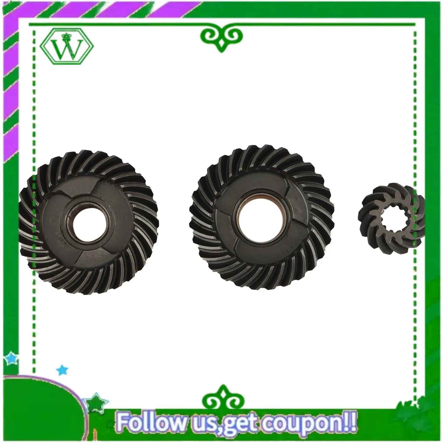 AC34-Gear Set For Mercury Tohatsu 4 Stroke 5HP 6HP 369-64010-1 369-64030-1 369-64020-1
