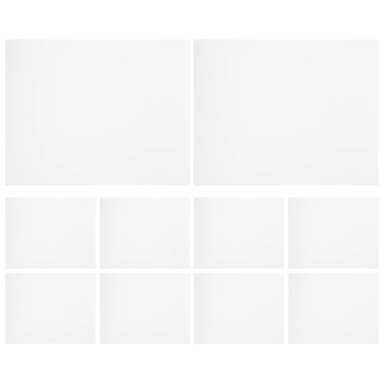 SHOWERORO 10 Sheets 250gsm Blank Card Stock Printable Business Cards Playing Cards Double Sided White Paper for Printer