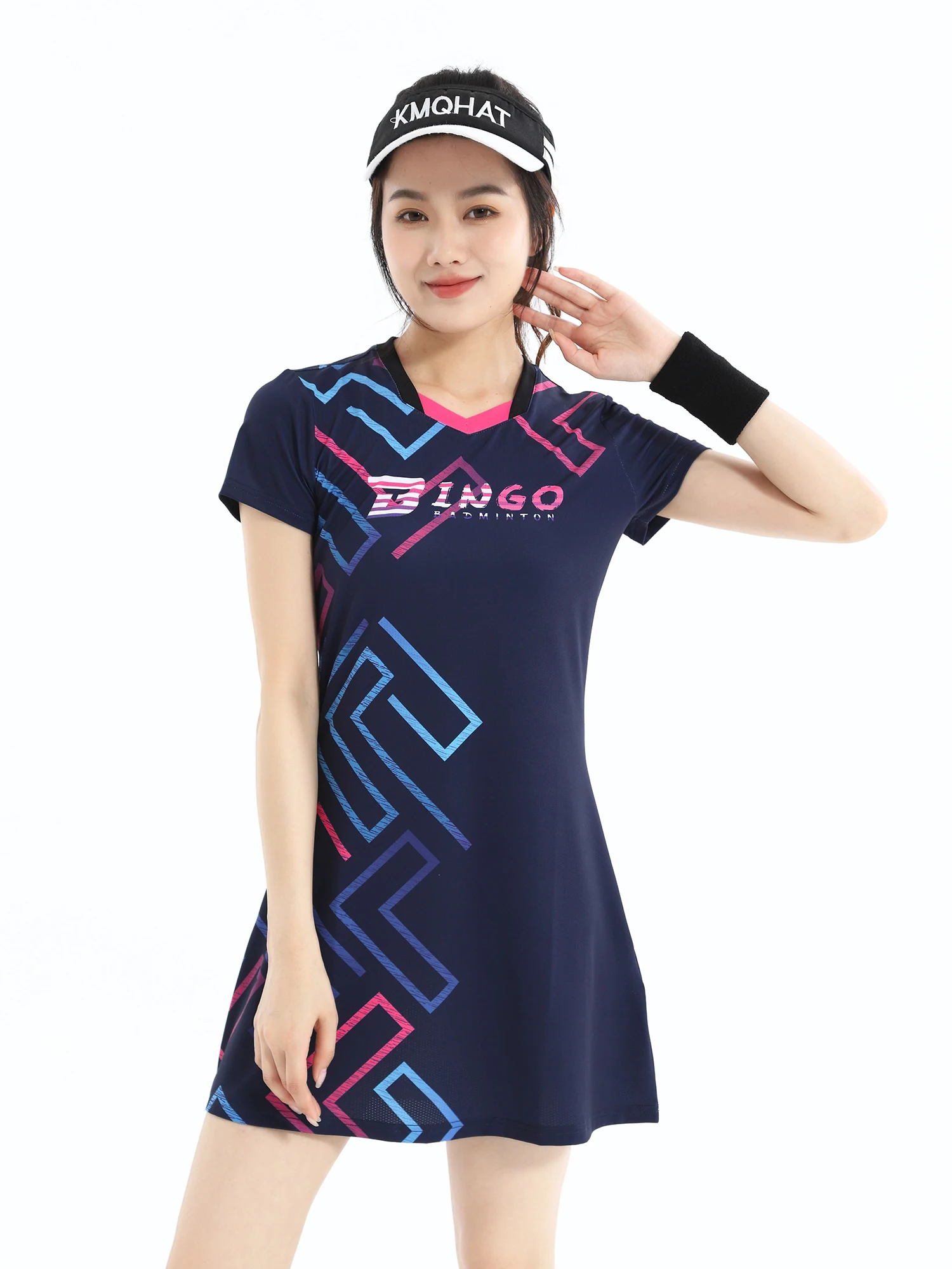 New Women Girls Sports Dress + Inner shorts Ladies Tennis Dresses Badminton Clothes Gym Running Quick Drying Sportswear