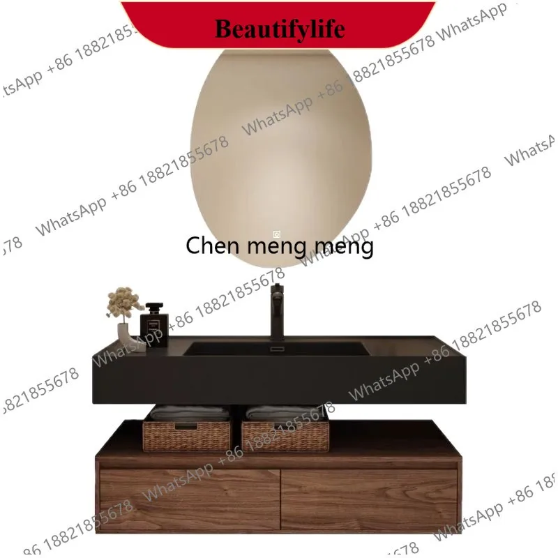 

F185 Комбинированный шкаф для ванной комнаты, умывальник для ванной комнаты, встроенный умывальник, туалетный столик, умное зеркало, угловое хранилище, деревянная мебель для дома