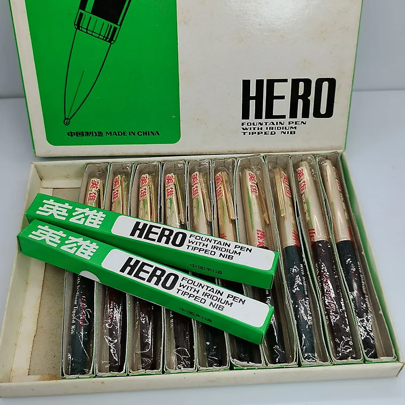 Early Hero 221 Fountain Pen Elegant Small Box Packaging Special Nib Design Rare Stock Stationery