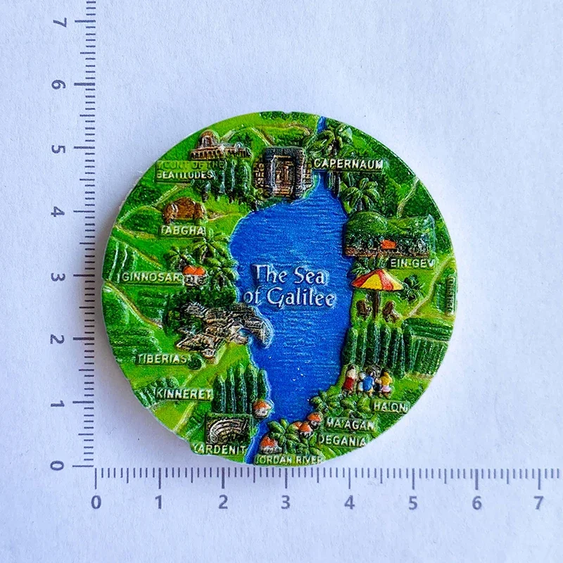 Israel Lake Galilee Travel Souvenirs Home Improvement Items Collection Arts and Crafts Gifts 3D stereo refrigerator magnet