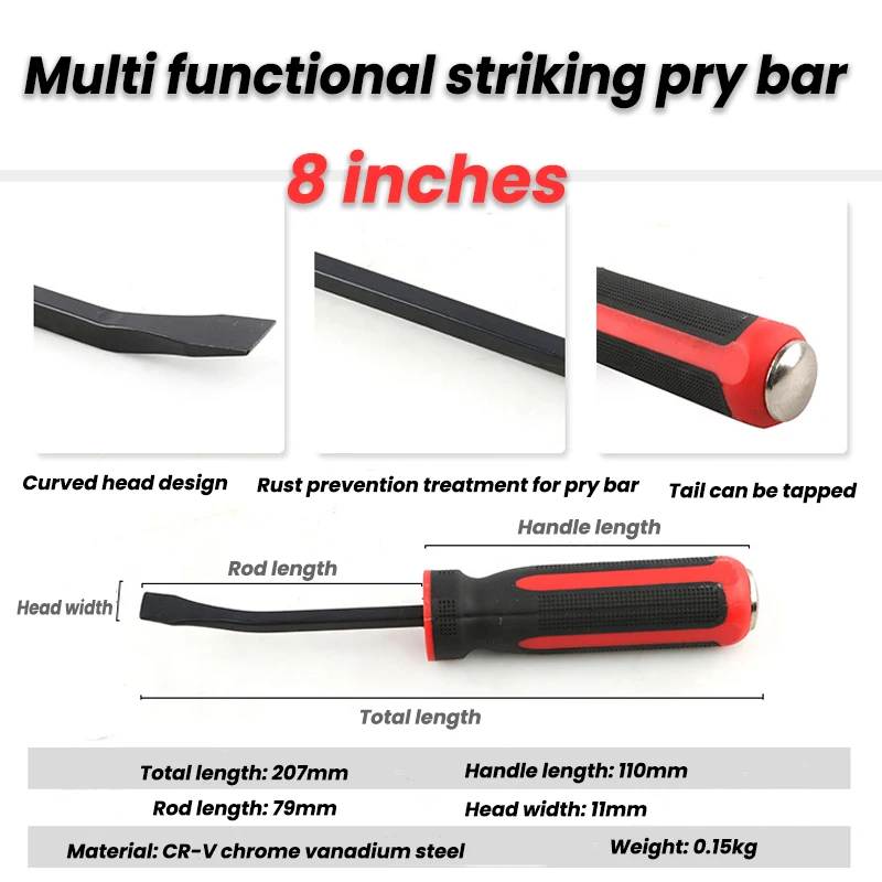 Multi-Function Tire Long Crowbar Motorcycle Lever Tool Spoon Tire Crowbar Hand Removal Tools