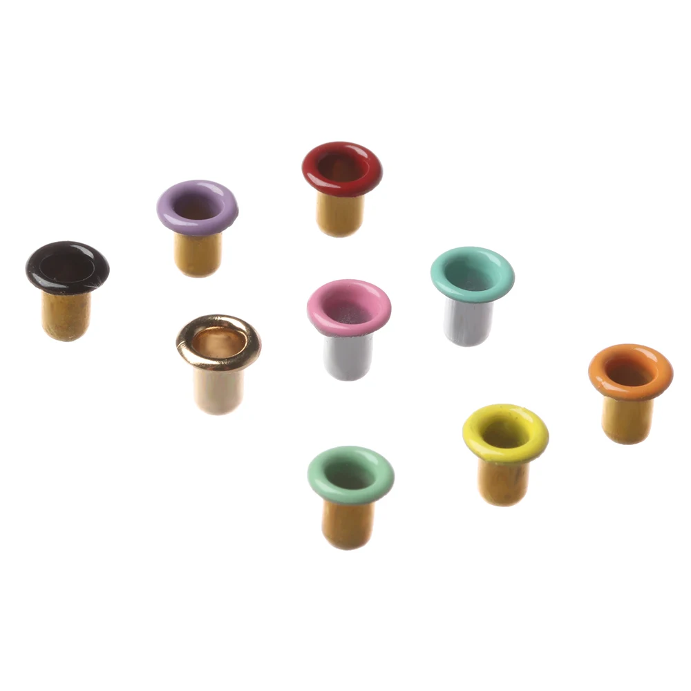 20 قطعة 1 مللي متر/2.5 مللي متر الملونة المعادن العيينة أزرار الأحذية فائقة صغيرة الملابس حزام مشبك Dolls بها بنفسك دمى أبازيم دمية أكياس الخياطة Accessori