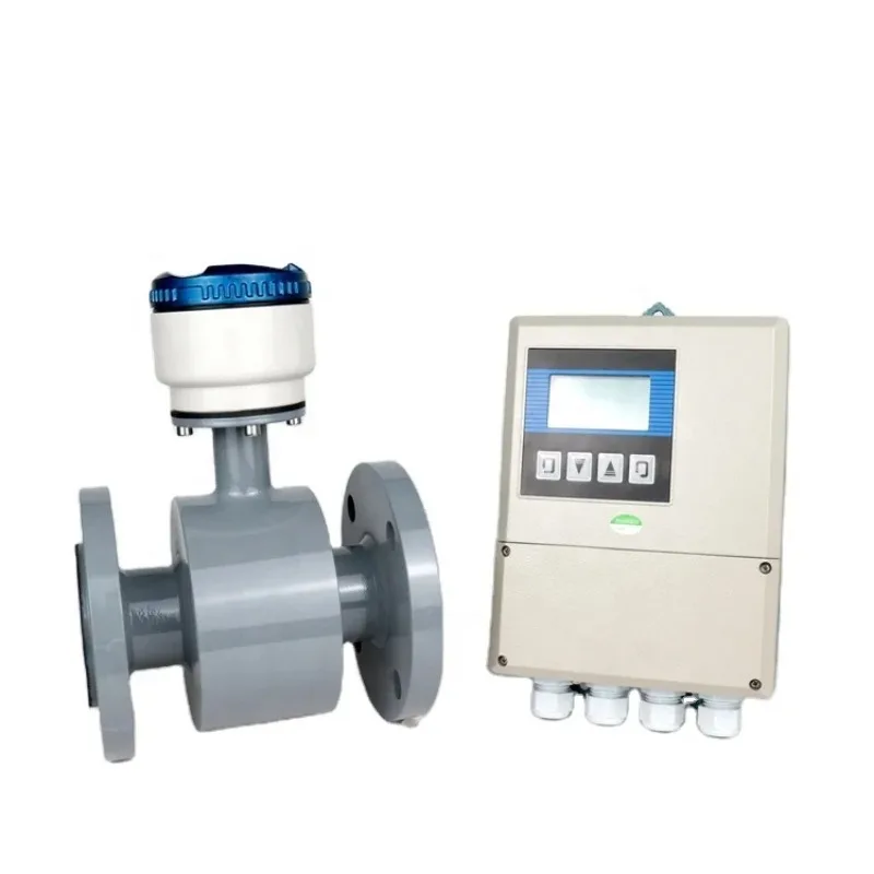 High Pressure 4-20mA Output Electromagnetic Flowmeter Liquid 0.5% Accuracy Plastic IP67 Water Resistant OEM LCD Digital Display