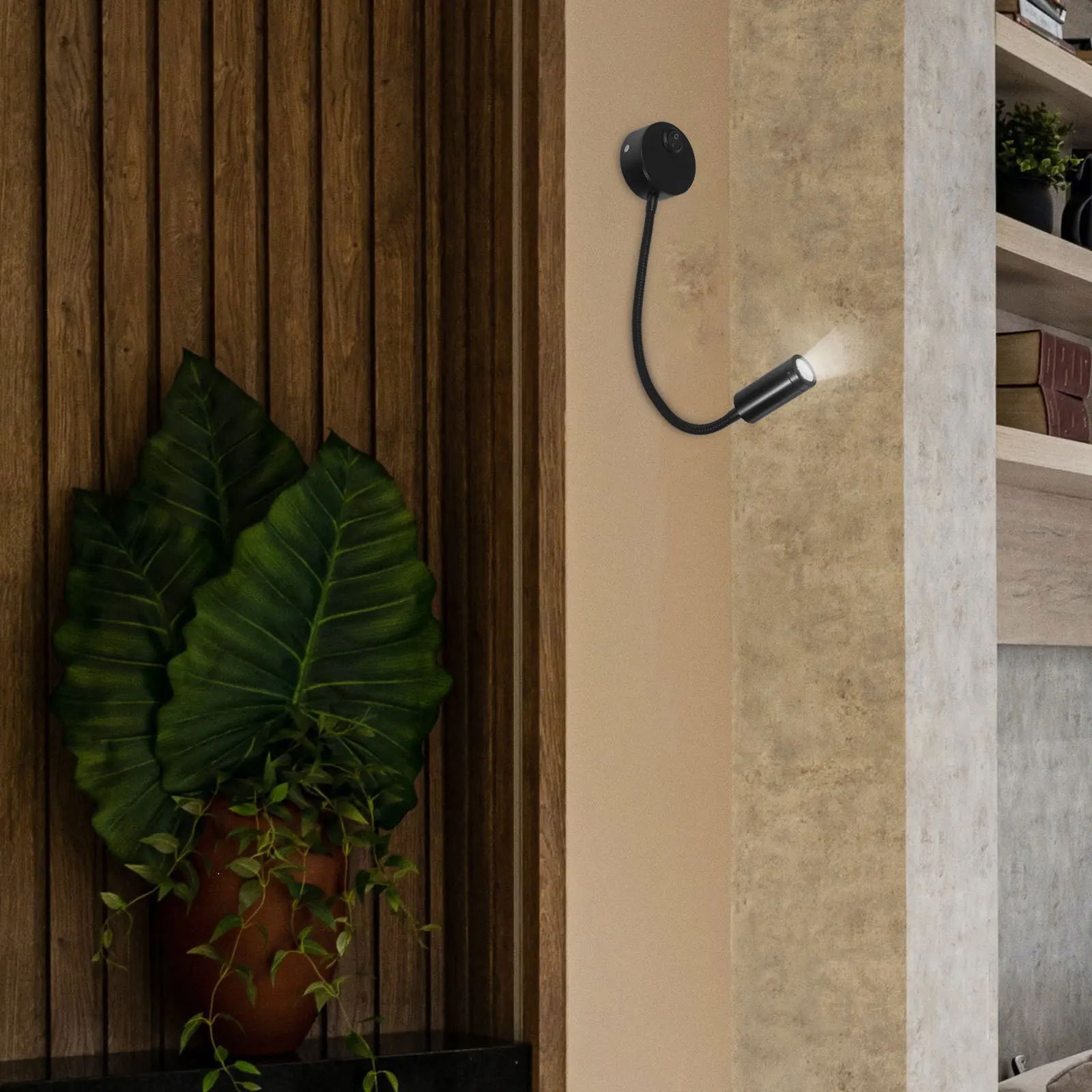 2 قطعة LED السرير الجدار مصباح خمر الألومنيوم معقوفة مرنة القراءة ضوء ديكور الصناعية لغرفة النوم غرفة المعيشة شرفة