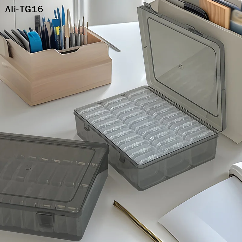 

20/26Pcs Transparent Plastic Craft Storage Box Portable Multifunctional Storage Box For Jewelry Beads DIY Art Supplies