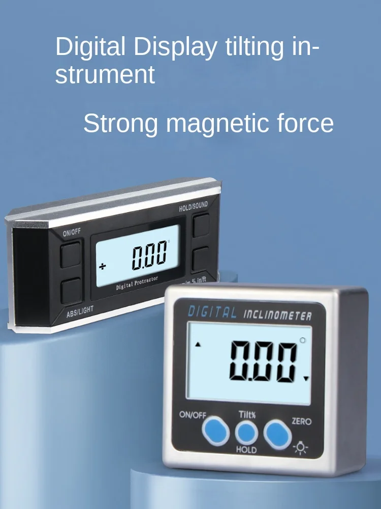 

Digital Inclinometer Box High Precision Angle Meter Leveller with Magnetic Electronic Level Horizontal Ruler