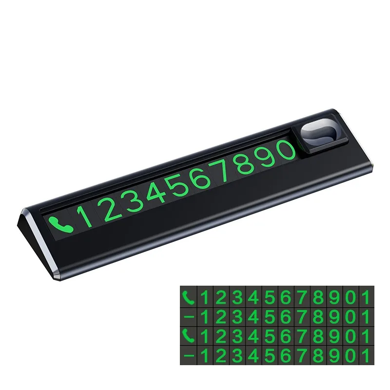 Beautiful and Simple Temporary Parking Number Plate, with 5 Sets of Numbers, Economical and Practical 1pcs New