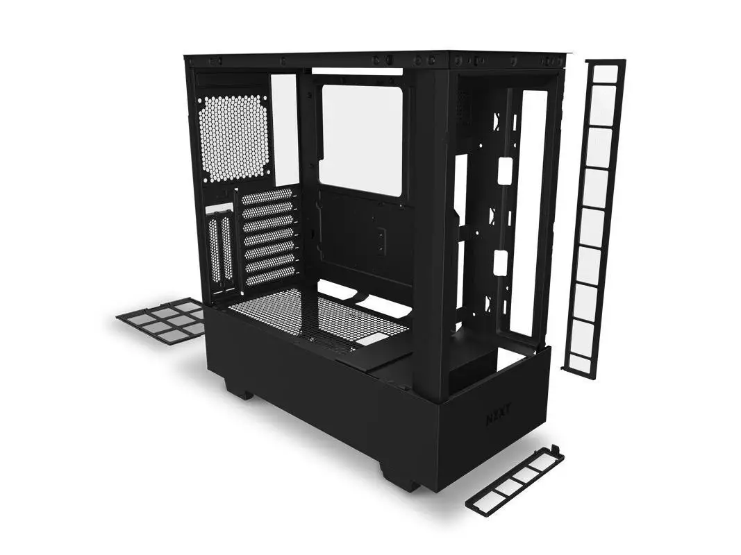 Diskon Besar Casing Komputer H510 Casing Menara Tengah RGB Hitam Elit Casing Gaming PC Menara Tengah