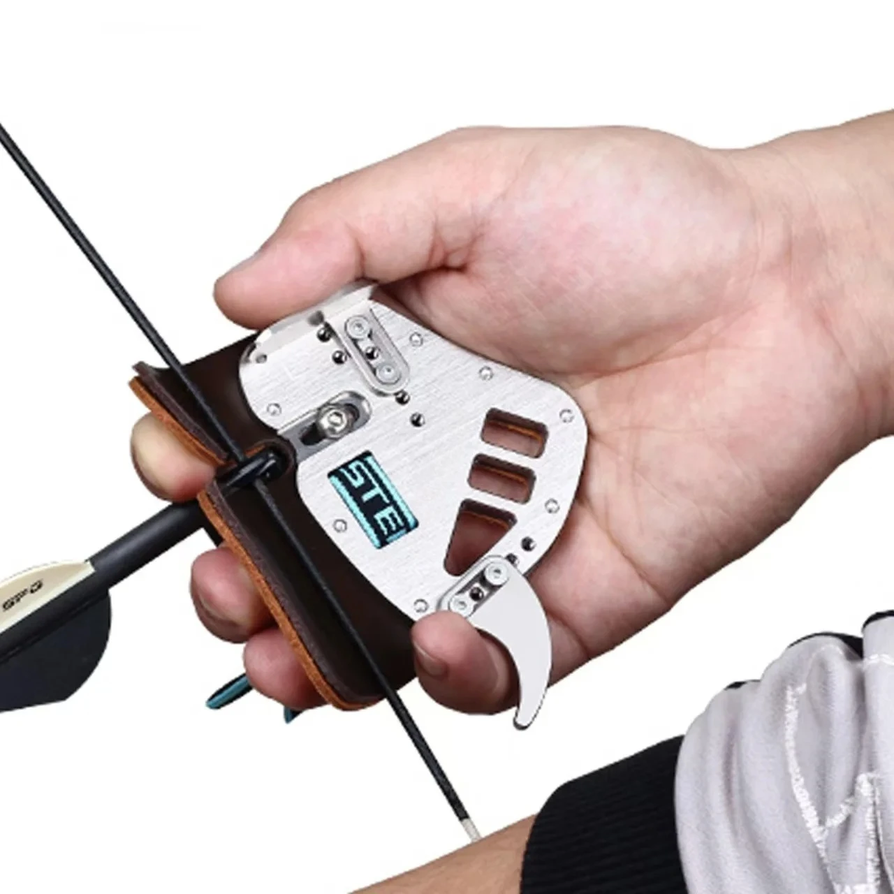 

Защитный наперсток для стрельбы из лука Bicaster ASA-PRO из высококачественной кожи Cordovan + алюминиевый сплав 6061, размеры S/M/L, аксессуар для стрельбы