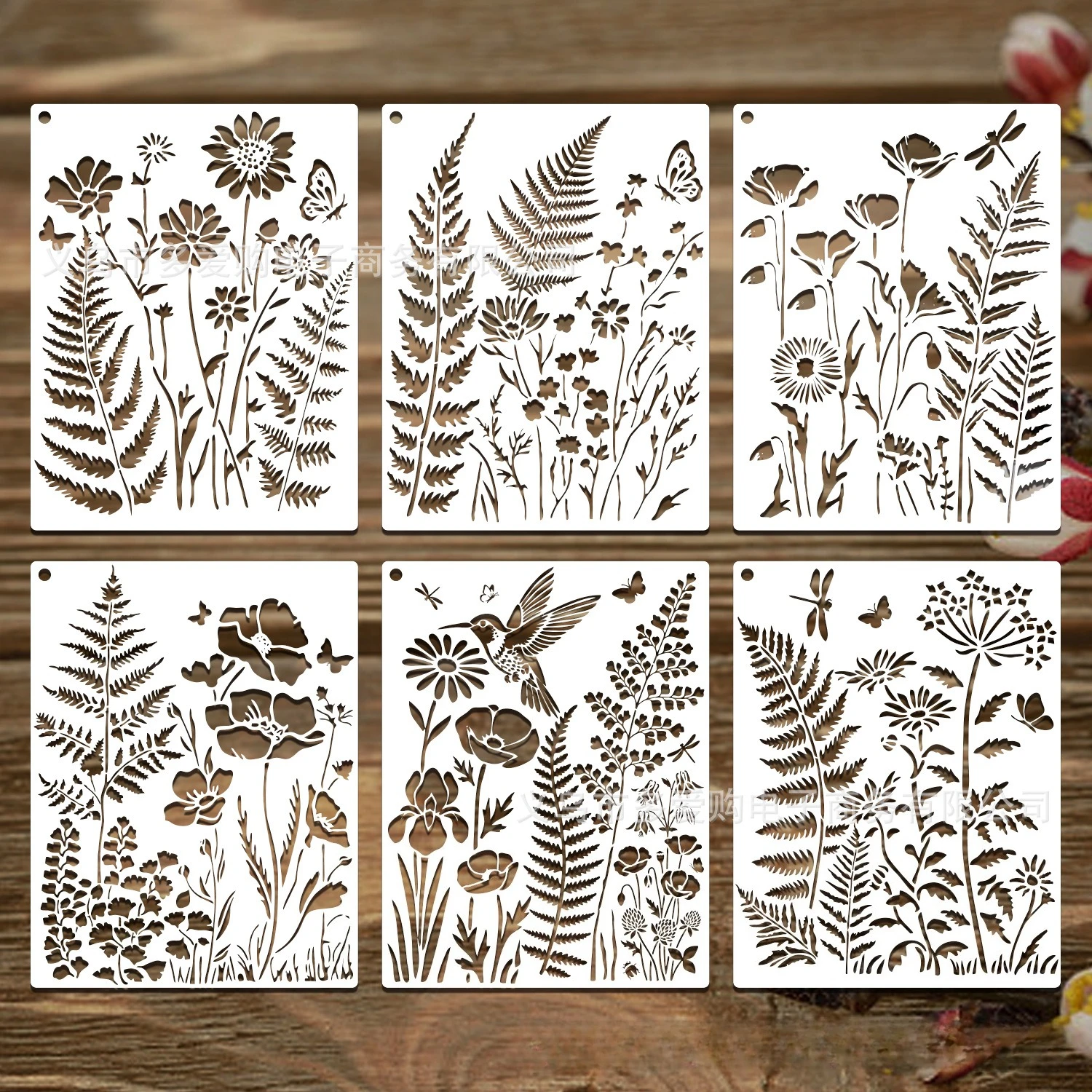 Botanical Fern Stencils Set