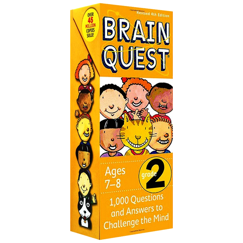 

Brain Quest Grade 2, Children's books aged 5 6 7 8 Q&A learning Trivia Cards English, 9780761166528