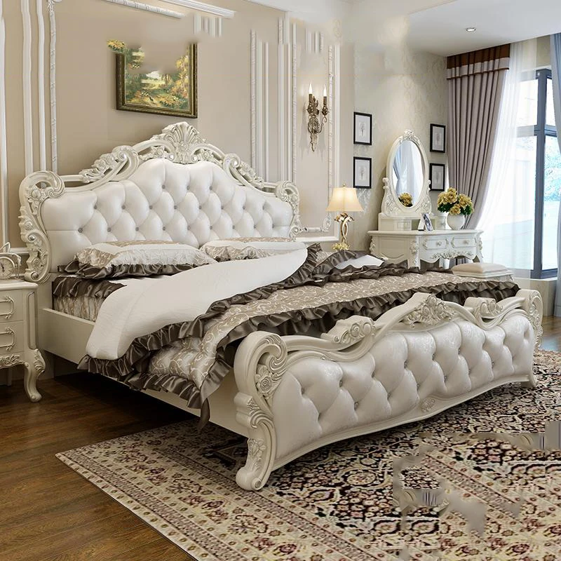 

European Design Bed Platform Mobile Modern Space Saving Double Bed Multifunctional Luxury Camas De Casal Lounge Suite Furniture