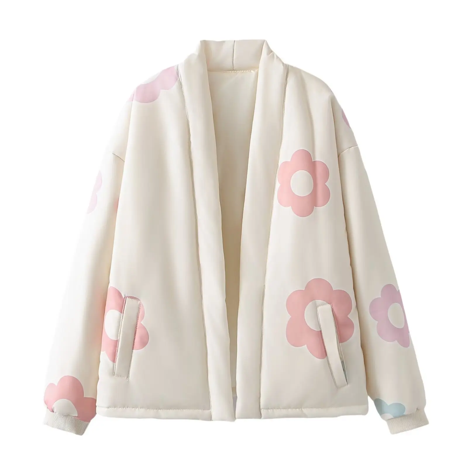 

Женская свободная повседневная хлопковая куртка с принтом в европейском и американском стиле, осенне-зимняя верхняя одежда для уличной одежды