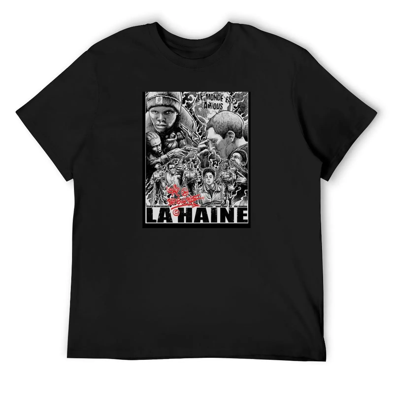 

la haine police acab urban french film urban T-Shirt shirts graphic oversized plain mens vintage t shirts