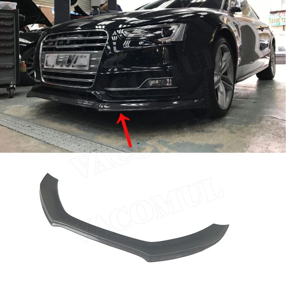 

VACOMUL Carbon Fiber Front Lip Spoiler Bumper Chin Guard For Audi A5 S5 2013-2016 Car Styling