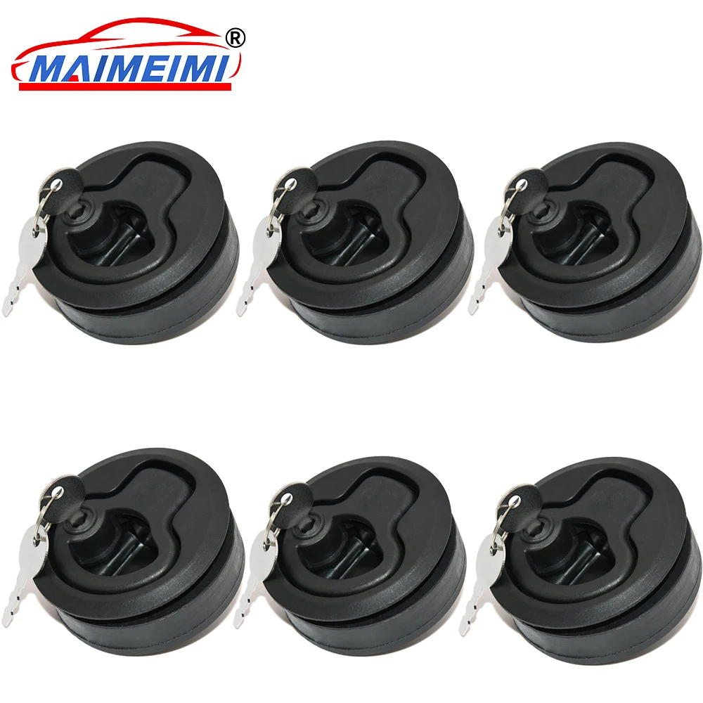 

2/4/6PCS Flush Pull Slam Latches Lift Ring Round Flush Pull Slam Latch Lock Hardware Deck Hatches Lock With Key