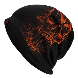 Skull Bone Skeleton Fashion Hats Red Skull Thin Hat Bonnet Hipster Skullies Beanies Caps Men Women's Earmuffs