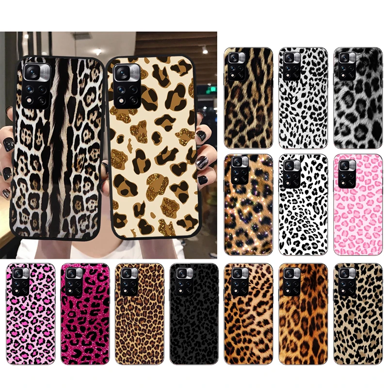 Leopard Phone Case For Xiaomi Redmi note 13 12 Pro 11S 11 10 Pro 10S 12S Redmi 10 9C 13C