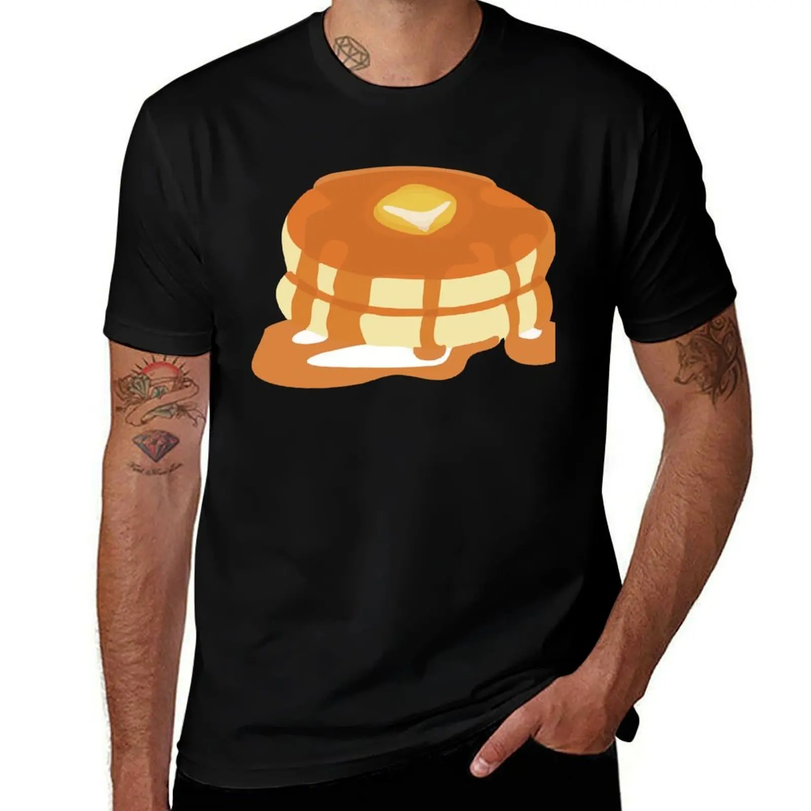 

Double Flapjack with Syrup T-Shirt Man t-shirt quick-drying plus size tops t shirts for men pack