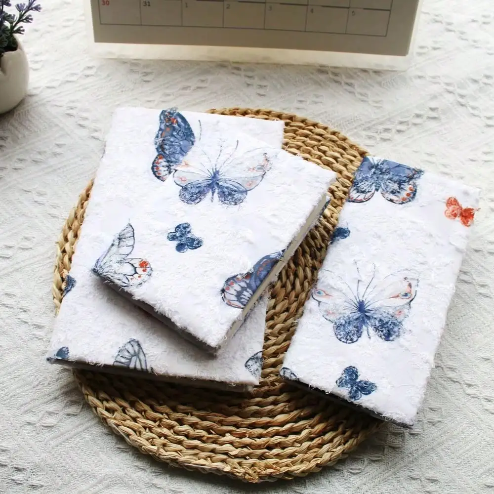 Fromthenon 1PC A5 A6 สัปดาห์เหมือนจริงผีเสื้อผ้าปกหนังสือ Planner กรณีเปลือกป้องกันอุปกรณ์เครื่องเขียนสํานักงาน